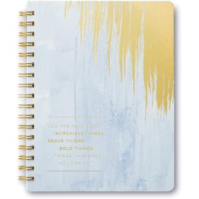 Compendium Spiral Notebook - You are here to do incredible things… — A Designer Spiral Notebook with 192 Lined Pages, College Ruled, 7.5"W x 9.25"H