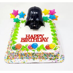 Star Wars Birthday Cake Topper Set with Darth Vader (Unique Design)