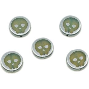 25 pcs Faceted Fire Polished Pressed Czech Glass Beads 8mm (0.32in), 80130 Uranium Transparent Yellow in Kuwait