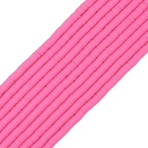 COIRIS 3400 Pcs Vinyl Heishi Beads Environmental Handmade Polymer Clay Spacer 6mm Disk Flat Beads for Surfer Chocker Necklace Bracelet Earrings Jewelry Making(RT-Rose Smoke-6)