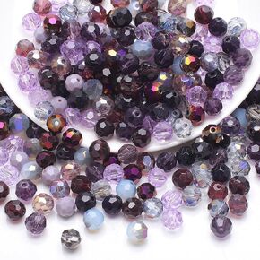 400pcs 4 مم حبات زجاجية من الكريستال لصنع المجوهرات سلسلة رونديل روندل محصورة بالزجاج الكريستالي لصنع سوار صنع حبات زجاجية مستديرة للرياح الحرف اليدوية in Kuwait