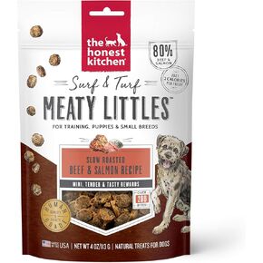 The Honest Kitchen Surf & Turf Meaty Littles: Beef & Salmon Recipe, 4 oz Bag