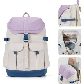 Travel Laptop Backpack for Men Women, Large School Backpack Fit 17 Inch Laptop, Carry on Backpack for Airplanes, Water Resistant & Comfortable College Computer Backpack (Lava Gray)