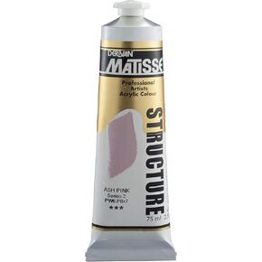 Matisse Structure Heavy Body Acrylic Paint High Viscosity Acrylics - 75 ml Tube - Ash Pink