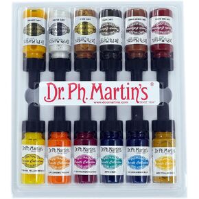 Dr. Ph. Martin's Spectralite Private Collection Liquid Acrylics Bottles, 0.5 oz, Set of 12 (Set 3)