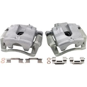 TRQ Rear Brake Caliper Set Compatible with 2010-2015 Chevrolet Camaro