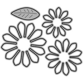 Silver Flower Petal Metal Cutting Dies Handmade Crafts DIY Scrapbooking Embossing Supplies for Children Kids Girls Boys Cutting Dies for Cards, Scrapbooking Die-Cuts, Die-Cutting and Embossing