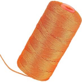 Orange Mason Line 600ft #18 Braided Nylon Twine String for Masonry, Construction, Gardening & DIY Projects
