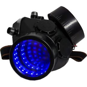قناع Cyberpunk ، قناع نصف الوجه مع Linfinity Mirror Light ، قناع Adchwear ، قناع Cosplay Halloween