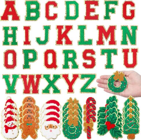 Geosar 54 Pieces Easter Iron on Patches Self Adhesive Chenille Letter Patches Easter Egg Bunny Sew Applique for Easter Spring DIY Clothing Backpacks Hat in Kuwait
