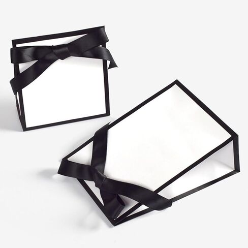 حقائب هان شنغ 10 أجهزة كمبيوتر مثقلة مع شريط القوس لصالح حقيبة هدايا دش الزفاف لحفل الزفاف حفل عيد ميلاد الأشياء الجيدة التخرج حفلة الإجازة (أبيض) in Kuwait