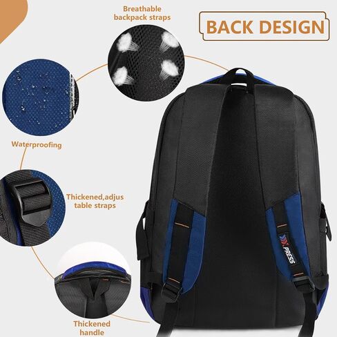 Travel Laptop Backpack,Lightweight Waterproof Backpack w/Adjustable Starp,Business Work Bag for Man Women Navy in Saudi Arabia