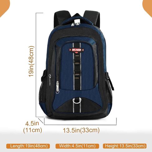 Travel Laptop Backpack,Lightweight Waterproof Backpack w/Adjustable Starp,Business Work Bag for Man Women Navy in Saudi Arabia