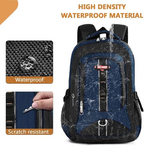 Travel Laptop Backpack,Lightweight Waterproof Backpack w/Adjustable Starp,Business Work Bag for Man Women Navy in Saudi Arabia