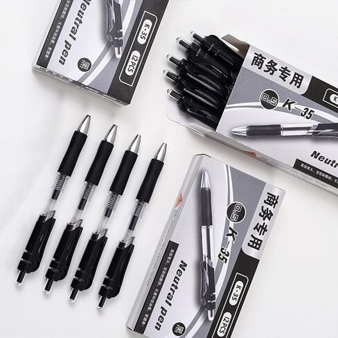 Erianthe Classic Black/Blue/Red Gel Pens,0.5mm Metal Tip Retractable Ballpoint Gel Pen, 12 Black/Blue/Red Ink Pens,Comfortable Grips,Smooth Writing for School,Office,Hospital,Family. in Saudi Arabia