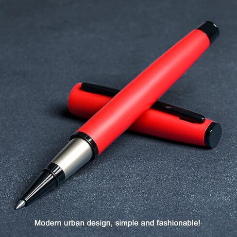 YIVONKA Luxury Ballpoint Pen Best Ball Pen Gift Set for Men & Women Professional Executive,Office,Nice BallPens Classy Gift Box,Black ink Line width 0.5mm (Red) in Saudi Arabia