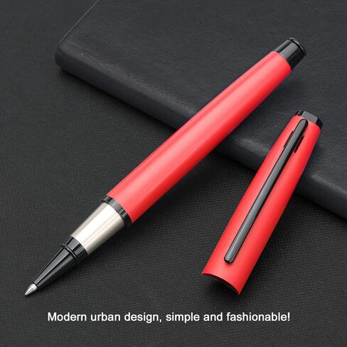 YIVONKA Luxury Ballpoint Pen Best Ball Pen Gift Set for Men & Women Professional Executive,Office,Nice BallPens Classy Gift Box,Black ink Line width 0.5mm (Red) in Saudi Arabia