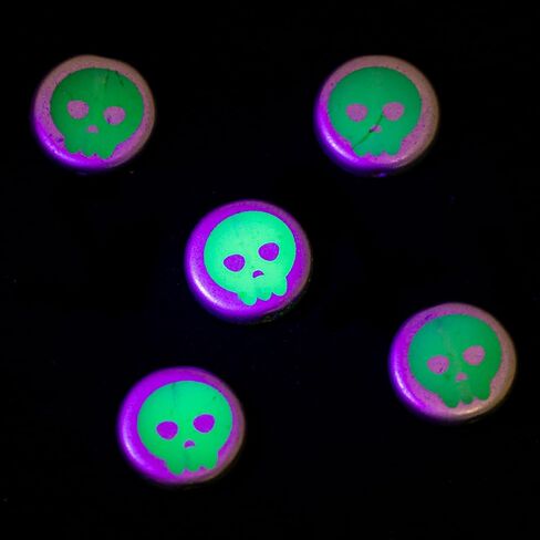 25 pcs Faceted Fire Polished Pressed Czech Glass Beads 8mm (0.32in), 80130 Uranium Transparent Yellow in Kuwait