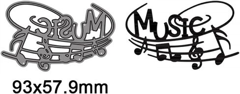 2Pack Craetive Music & Headset يموت لتصنيع البطاقات مقالب الاستنسل قطع القالب لكمة القالب العفن موسيقى القطع المعدنية يموت من أجل DIY Scrapbooking Paper Crrafting يدويًا مصنوعة يدويًا ألبوم ألبوم الألبوم in Kuwait