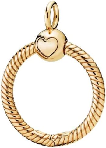 Bolenvi Moments O Charm Carrier Pendant - Authentic 925 Sterling Silver Charm Carrier for Beads & Necklaces in Saudi Arabia