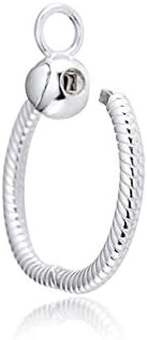 Bolenvi Moments O Charm Carrier Pendant - Authentic 925 Sterling Silver Charm Carrier for Beads & Necklaces in Kuwait