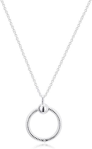 Bolenvi Moments O Charm Carrier Pendant - Authentic 925 Sterling Silver Charm Carrier for Beads & Necklaces in Kuwait