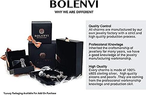 Bolenvi Moments O Charm Carrier Pendant - Authentic 925 Sterling Silver Charm Carrier for Beads & Necklaces in Kuwait