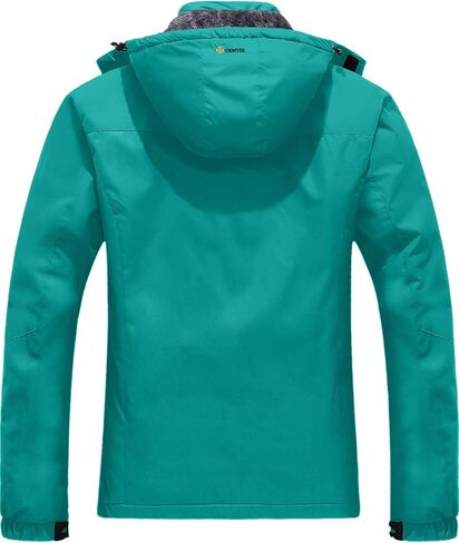 GEMYSE Women's Mountain Waterproof Ski Snow Jacket Warm Winter Windproof Raincoat with Detachable Hood in Kuwait