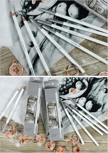 رسم تسليط الضوء على قلم رصاص القلم القلم الفحم الأبيض رسم قلم رصاص لوحة خاصة الفحم الأبيض 12 جهاز كمبيوتر (قلم رصاص الفحم الأبيض) in Saudi Arabia