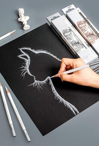 رسم تسليط الضوء على قلم رصاص القلم القلم الفحم الأبيض رسم قلم رصاص لوحة خاصة الفحم الأبيض 12 جهاز كمبيوتر (قلم رصاص الفحم الأبيض) in Saudi Arabia