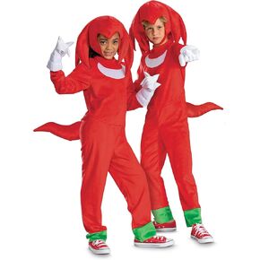 Disguise Child Sonic Knuckles Deluxe Costume for Kids, Official Sonic Movie 3 Costume With Headpiece and Gloves