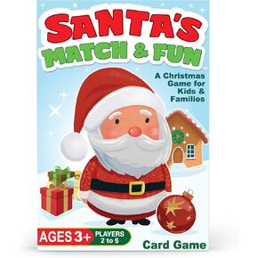 Santa's Match & Fun - لعبة مطابقة عيد الميلاد للأطفال الذين تتراوح أعمارهم بين 3 + | لا توجد قراءة مطلوبة للعب (حشوات تخزين العطلات ، وفكرة هدية للصبي أو الفتاة ، ليلة ألعاب العائلة الممتعة)