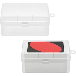 U/N Card Case Holder Compatible with Classic UNO Card Game, Holds 108 Pcs Card Compatible with Classic UNO Deck, and so on, 3.93 x 2.6x 1.57 Inch Plastic Playing Card Case Box Storage (NO Cards)