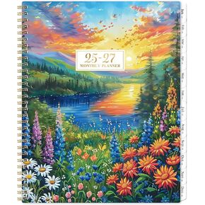2025-2027 Monthly Planner - July 2025 - June 2027, Monthly Planner 2025-2027, 8.5'' x 11'', 2 Year Calendar Planners with Back Pocket, 12 Tabs
