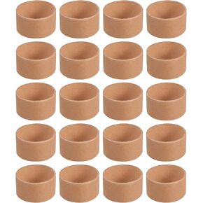أنابيب حرفية مستديرة أنابيب الحرف اليدوية 20pcs أنابيب الورق المقوى الدائرية ، أنابيب الورق المقوى البني للحرف اليدوية ، أنابيب لفائف الحرف اليدوية لمحافظة فنية DIY ، نوع واحد- أنابيب الورق الورقية الحرفية أنابيب الورق