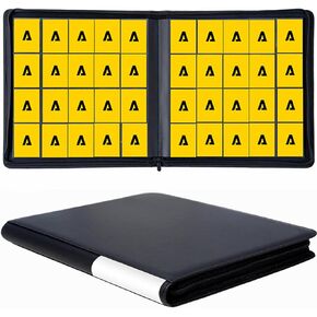 Premium 1280+ Capacity 20-Pocket Side Loading Trading Card Binder - Ringless Acid-Free Pages for TCG, MTG, Sports Cards, Game & Collector Storage Album with Customizable Labels