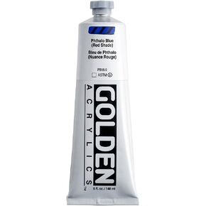 Golden Heavy Body Acrylic - Phthalo Blue Red Shade - 5 oz Tube