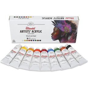 Utrecht Artists' Acrylic Paints - Portrait, Set of 9