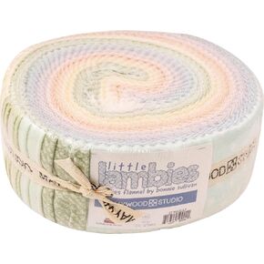 Bonnie Sullivan Little Lambies Woolies Flannel Strips 40 2.5-inch Strips Jelly Roll Maywood Studio