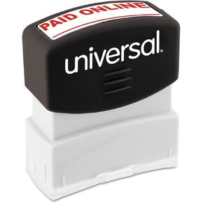 Universal 10156 Message Stamp ، مدفوع عبر الإنترنت ، لون واحد ، أحمر ، أحمر