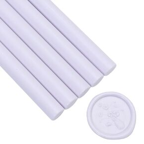 Glue Gun Wax Seal Sticks Light Lavender, Andotopee 10pcs Sealing Wax Sticks for Wax Seal Stamp, 0.43 X 5.3" Premium Wax Seal Wax Sticks for Wedding Invitation Envelope Seal Stickers DIY (Lavender)