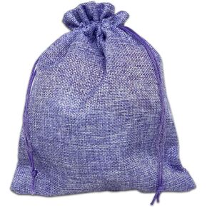12-Pack 8x10 Natural Burlap Gift Bags w. Drawstring (Teal Blue, Large) for Party Favors, Presents or DIY Craft by TheDisplayGuys