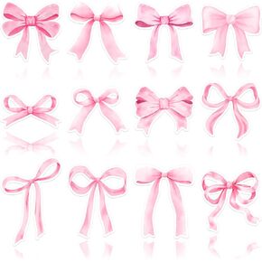 72 Pcs Pink Bow Bookmarks Bulk Coquette Style Bookmark Cute Bookmarks for Women Pink Double Sided Print Book Markers for Book Lovers Reading Lovers Students Teacher School Gifts