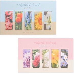 Monolike Magnetic Bookmarks Garden Flower, 10 Pieces