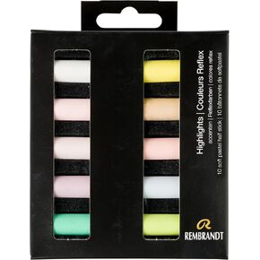 Rembrandt Professional Soft Pastel مجموعة أبرز | 10 نصف الباستيل