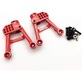 TREAL SCX10 II Shock Towers Aluminum Rear Shock Towers Shock Hoops for Axial SCX10 2 90046 90047 1/10 Scale Crawlers Truck Upgrades (Black)