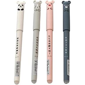 BWESOO 4Pcs Xinsany Cute Erasable Gel Pen Cute School Supplies Cool Things Cartoon Erasable Easy to Rub Rub Gel Pen Cute Ballpoint Pen Gel Ink Pens