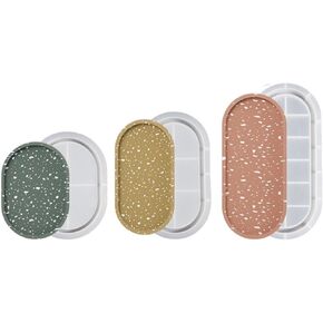 3PCS Oval Tray Mold for Resin, Oval Tray Resin Concrete Mold Jewelry Dishes Office Home Decoration