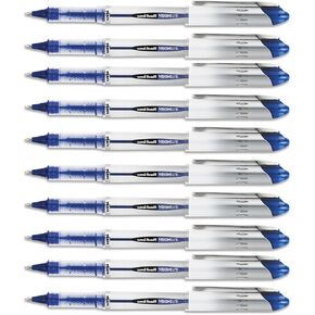 uniball Vision Elite Roller Ball Pen,Blue Ink, Bold 10 Pens Per Order (69024)