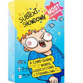مواجهة Subtext: ألعاب لوحات Word Association للبالغين والمراهقين والعائلة (3-6 لاعبين)-ألعاب ممتعة للمجموعات البالغين والمراهقين-ألعاب بطاقات مضحكة للعبة العائلية أو حفلة عيد ميلاد